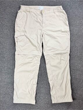 L.L. Bean Women’s Convertible Zip Off Cargo Pants Light Beige